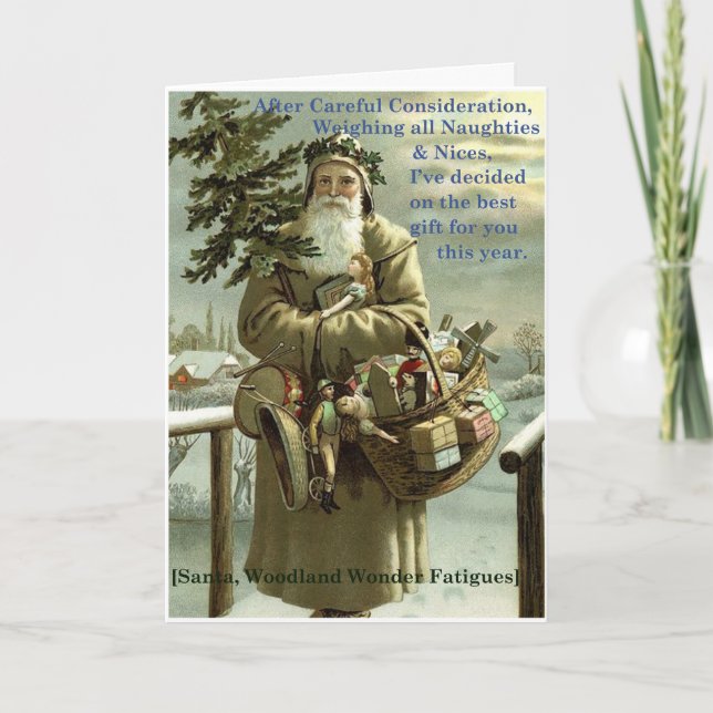 Woodland Santa - Gift of Pure Love Card (Front)