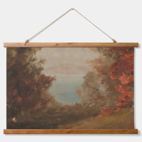 Woodland Scene In Autumn Hudson or Maine 1860 Art