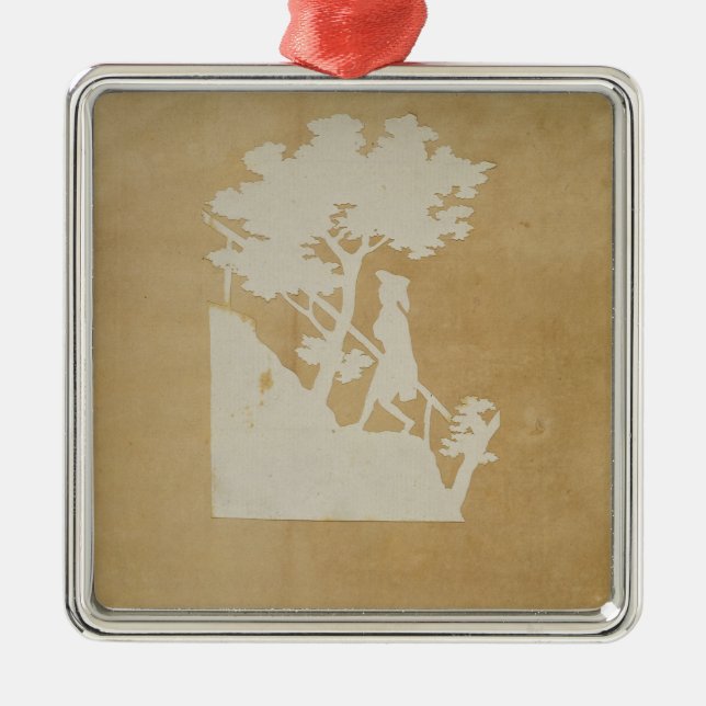 Woodland Scene Metal Tree Decoration (Front)