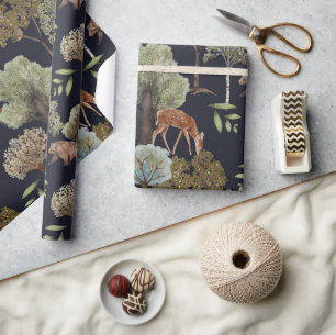 Woodland Scene Seamless Patterns Wrapping Paper