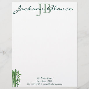 Woodland Skunk Custom Letterhead