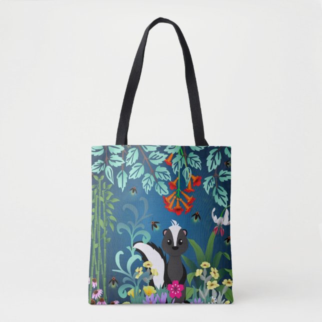 Woodland Skunk Tote Bag (Front)