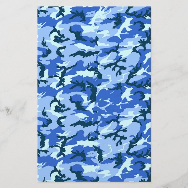 Woodland Sky Blue Camouflage (Front)