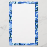 Woodland Sky Blue Camouflage