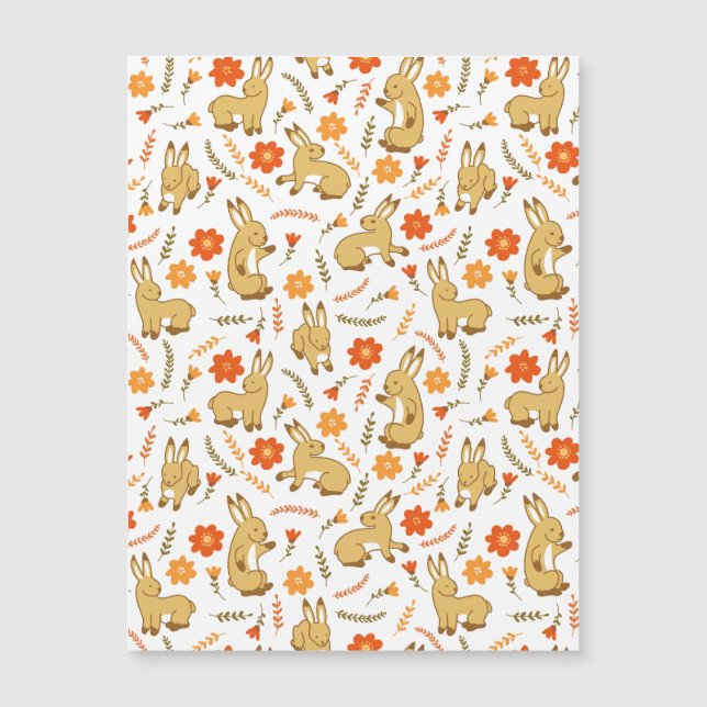 Woodland Spring Bunny Rabbit Floral (Front)
