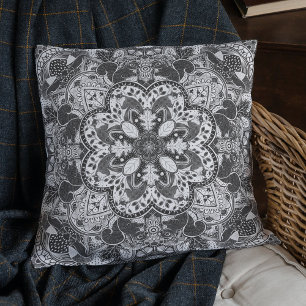 Woodland Squirrels Mandala Choose Your Colour Cushion