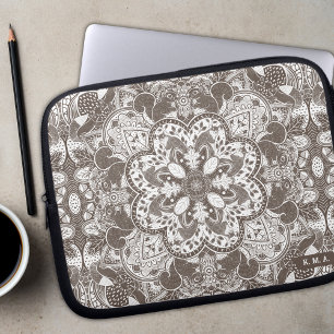 Woodland Squirrels Mandala Laptop Sleeve