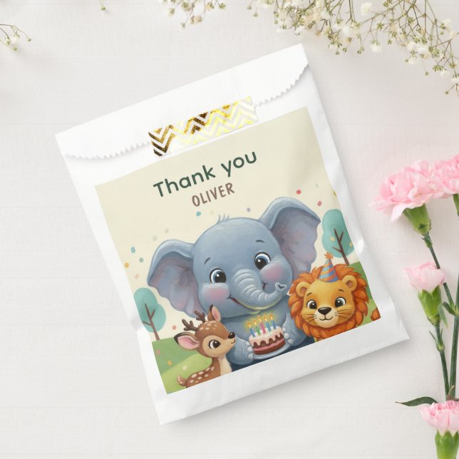 Woodland Storybook Animals Birthday Thank You Favour Bags (Sealed)