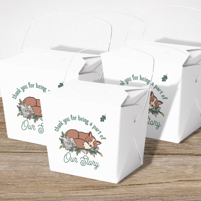 Woodland Storybook Baby Shower Favour Box (Woodland Storybook Baby Shower Favor Box)