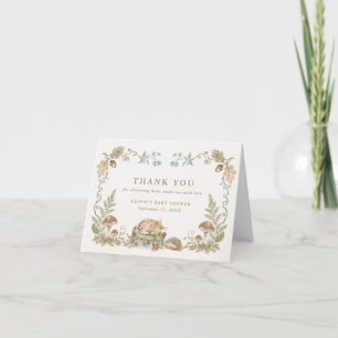 Woodland Storybook Baby Shower Thank You Card