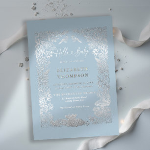 Woodland Storybook Winter Forest Ice Baby Shower