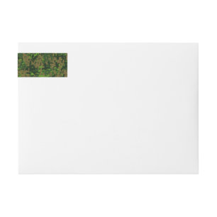 Woodland Style Digital Camouflage Accent Decor Wrap Around Label