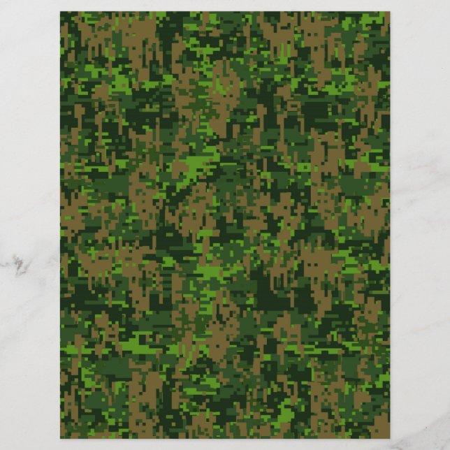 Woodland Style Digital Camouflage Accent Flyer (Front)