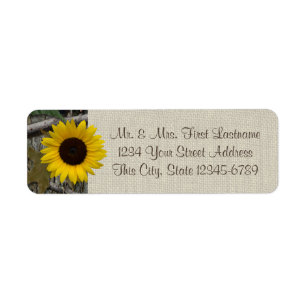 Woodland Sunflower and Burlap