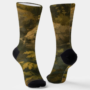 Woodland Texture Crew Socks