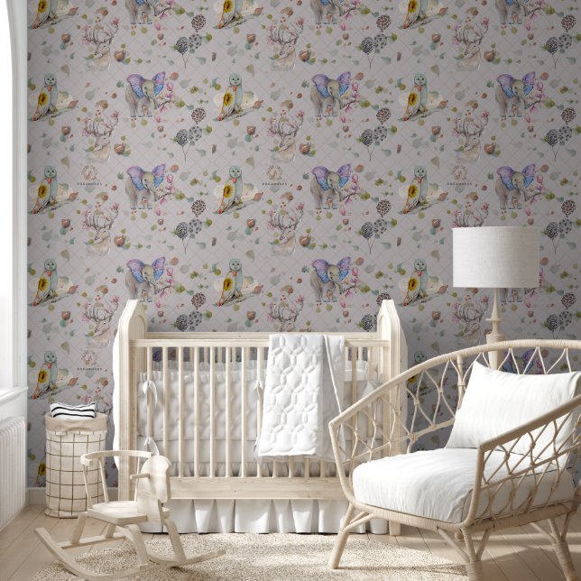Woodland Theme Baby room  Wallpaper (Kids)