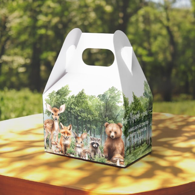 Woodland Theme Baby Shower  Favour Box (Creator Uploaded)