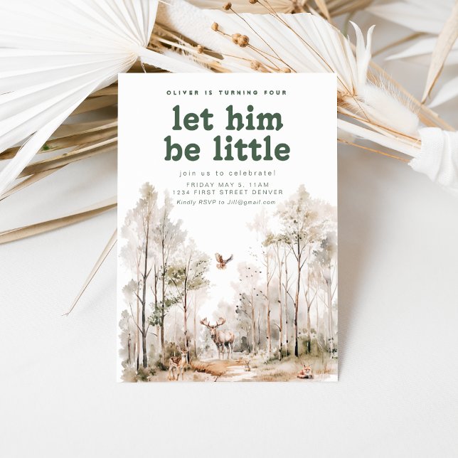 Woodland Theme Birthday Party Invitation (Creator Uploaded)