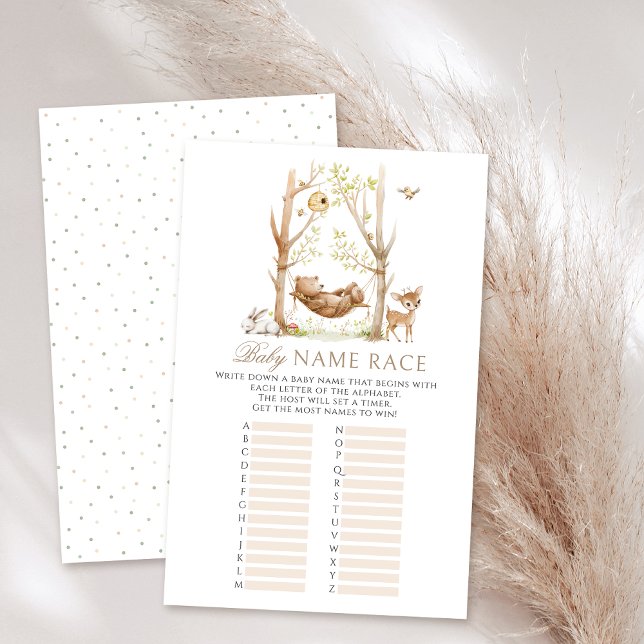 Woodland theme Forest animals baby shower games (Creator Uploaded)