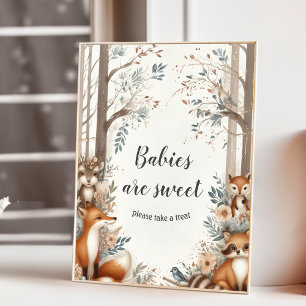 Woodland Themed baby shower Poster