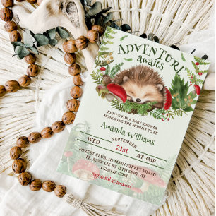 Woodland Themed Gender neutral Baby Shower Invitation