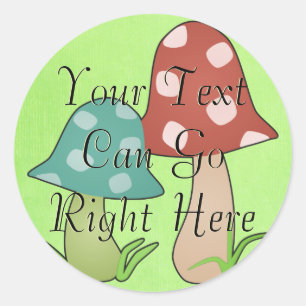 Woodland Toadstool Stickers