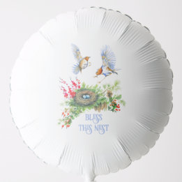 Woodland Treasures Bless This Nest Housewarming Balloon