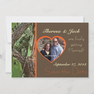 Woodland Tree Bark Save the Date
