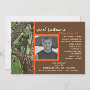 Woodland Tree Graduation Invitation