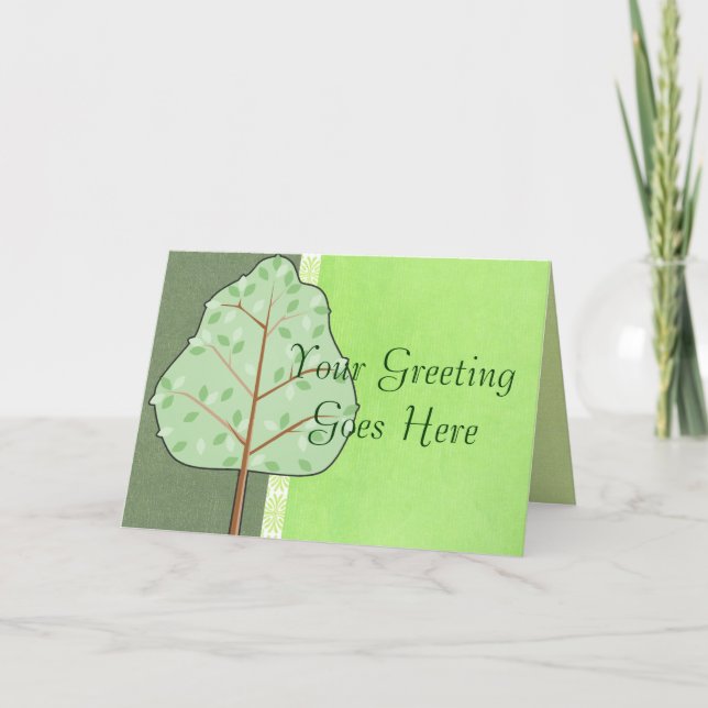 Woodland Tree Greeting Card (Front)