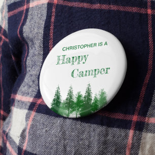 Woodland Trees Birthday 6 Cm Round Badge