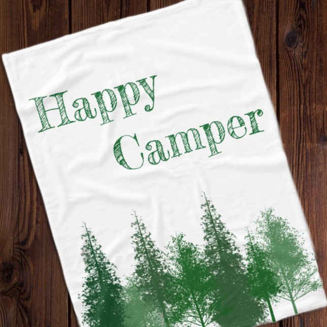 Woodland Trees Birthday Fleece Blanket (Creator Uploaded)