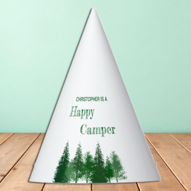 Woodland Trees Birthday Party Hat (Creator Uploaded)