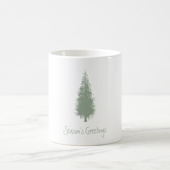 Woodland Trees Christmas Coffee Mug (Center)