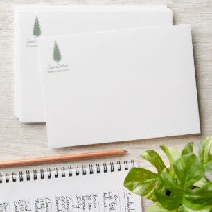 Woodland Trees Christmas Envelope