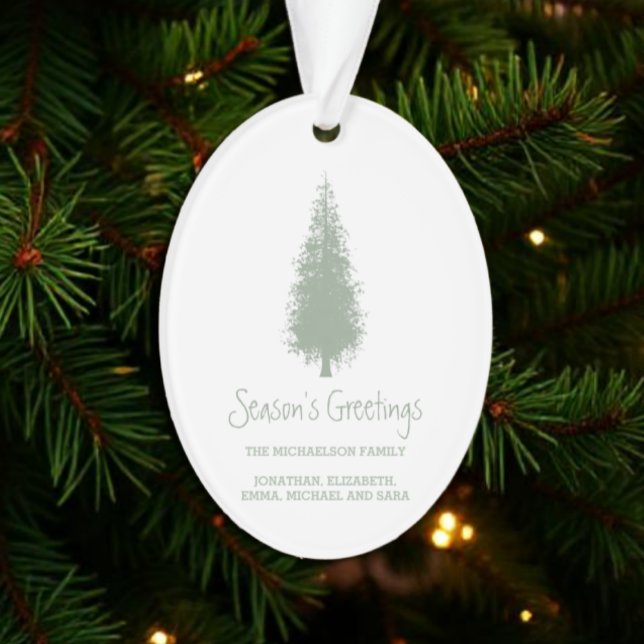 Woodland Trees Christmas Ornament (Creator Uploaded)