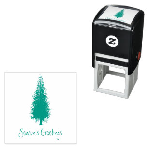 Woodland Trees Christmas Self-inking Stamp