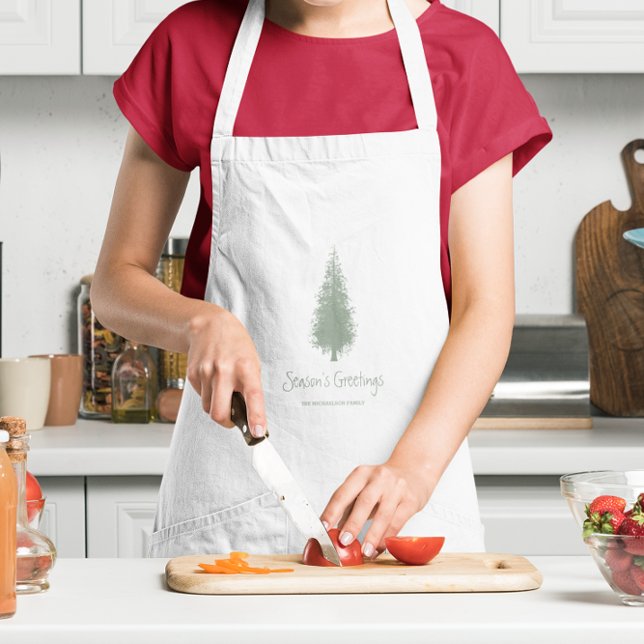Woodland Trees Christmas Standard Apron (Creator Uploaded)