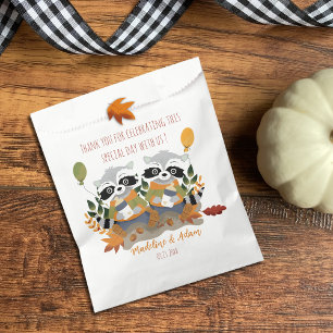 Woodland Twin Raccoons Baby Shower Favour Bags