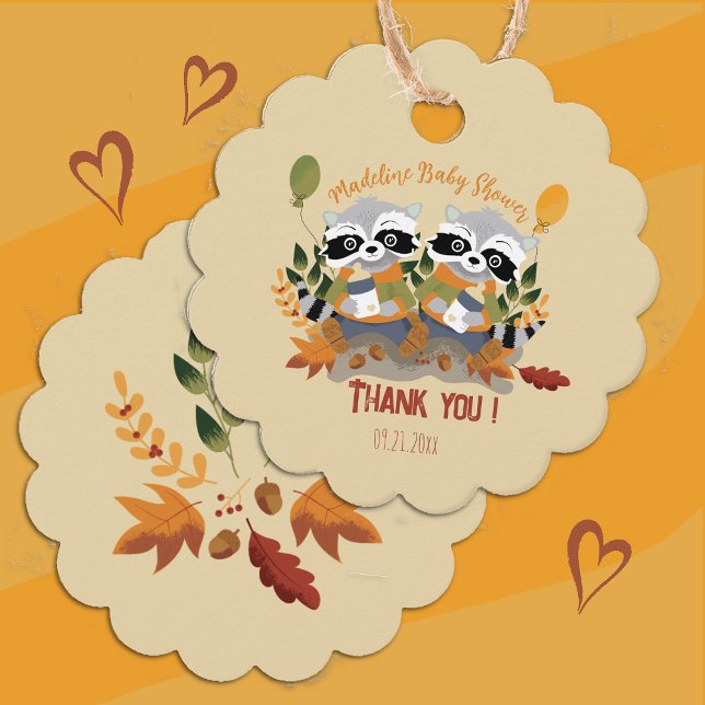Woodland Twins Baby Shower Favour Tags (Creator Uploaded)