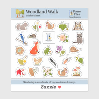 Woodland Walk Sticker Sheet