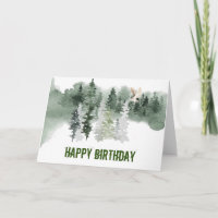 Woodland Watercolor Owl Birthday