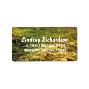 woodland wedding address labels