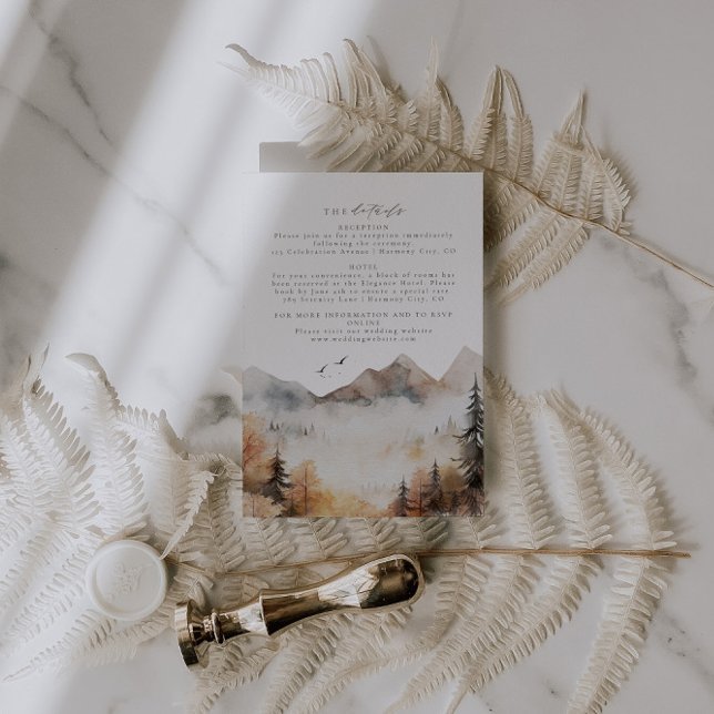 Woodland Wedding Details Insert Card (Creator Uploaded)