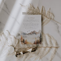 Woodland Wedding Details Insert Card