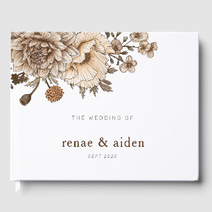 Woodland wedding guest book, Boho Rustic Book