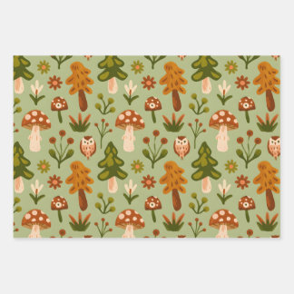 Woodland Whimsy Wrapping Paper Sheet