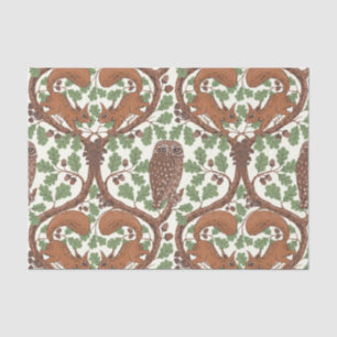 Woodland Whispers/Owls and Squirrels in the Oak/mo Tissue Paper