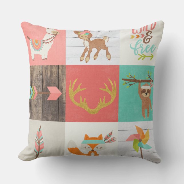 WOODLAND - wild and free Cushion (Front)