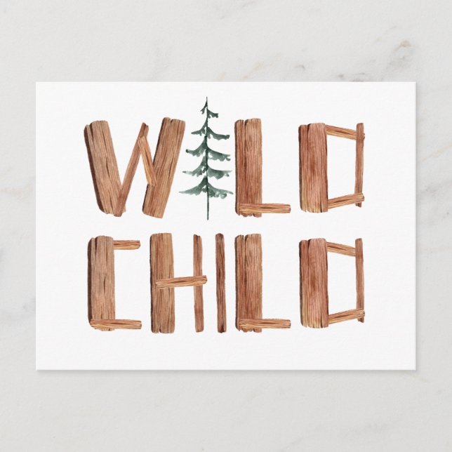 Woodland Wild Child    Postcard (Front)